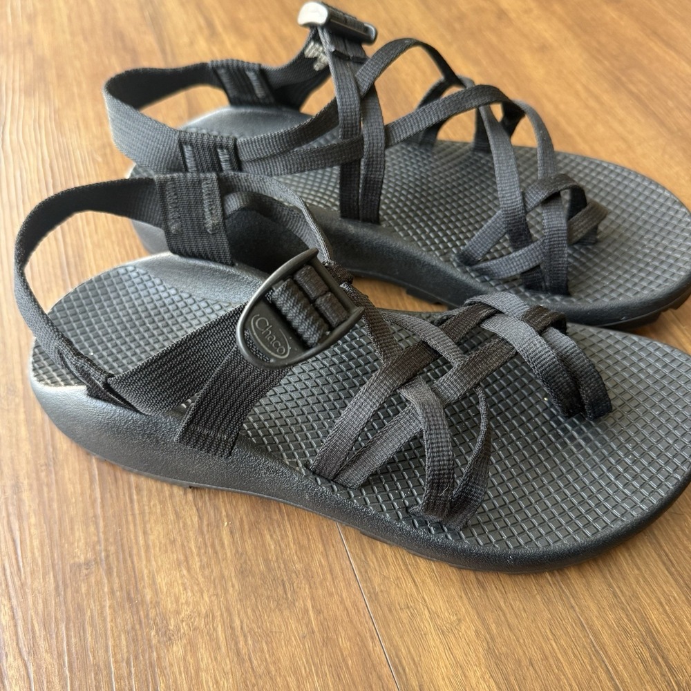 Chaco ZX Classic Black Adjustable Strap Sandal Womens 9 Hiking Outdoors Kayak